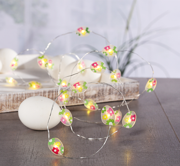 Osterlichterkette mit Ostereiern