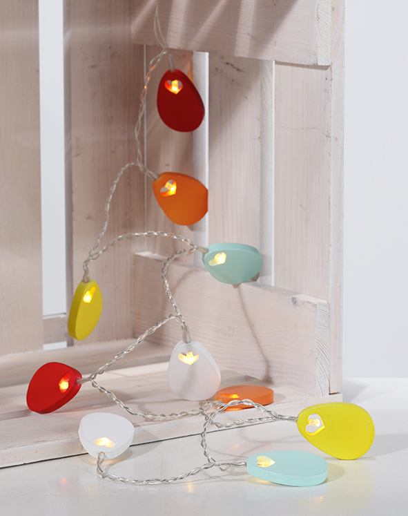Deko Osterlichterkette mit Eiern