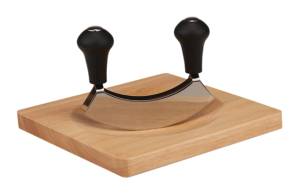 Wiegemesser mit Kräuterbrett