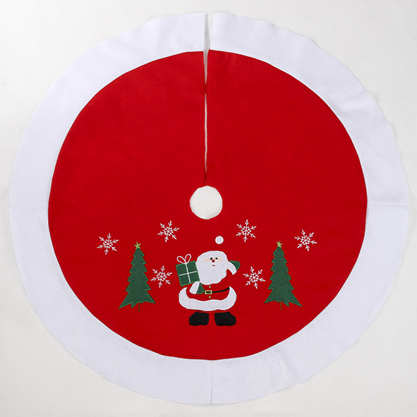 Dekorative Weihnachtsdecke, rund