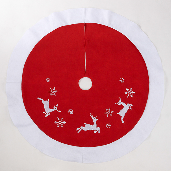 Dekorative Weihnachtsdecke, rund