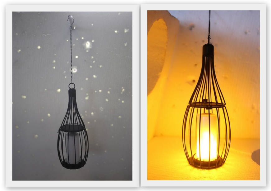 LED-Laterne mit Flammeneffekt