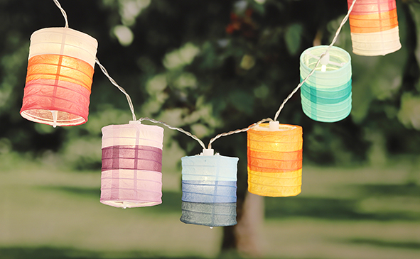 LED Lichterkette mit 10 warmweißen LED