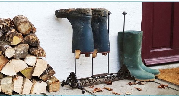 Gummistiefelhalter aus Gusseisen