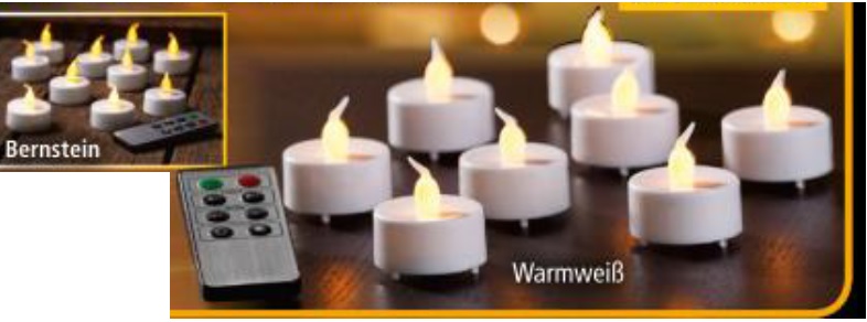 LED Teelichte 10er Set