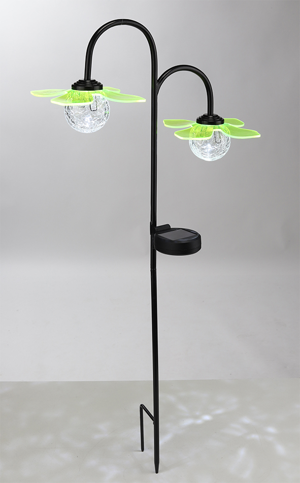 Solar Gartenstecker mit 2 Blumen