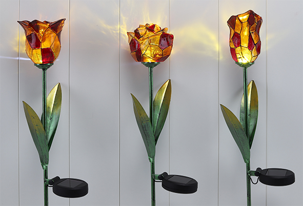 Solar Gartenstecker Blume