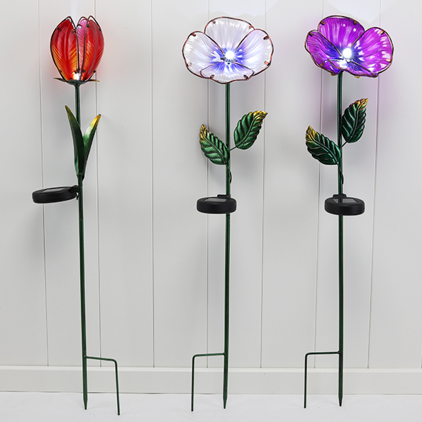 Solar Gartenstecker heimischer Blumen