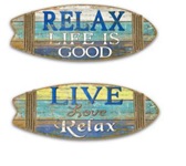 Vintage Schild Surfbrett