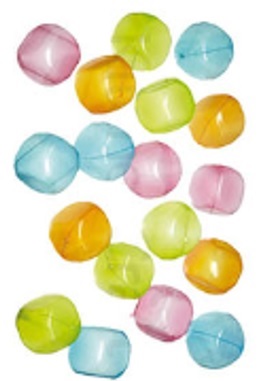 Bunte Eiswürfel im Netz