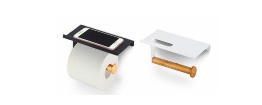 Toilettenpapierhalter mit Bambusstamm