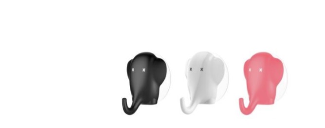 Einzelhaken mit starker PVC Saugplatte