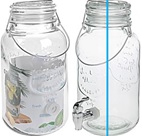 Getränkespender aus Glas 4l