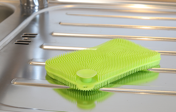 Schwamm aus Silikon im Display