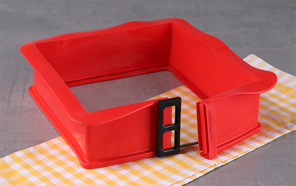 Silikonbackform mit Glasboden