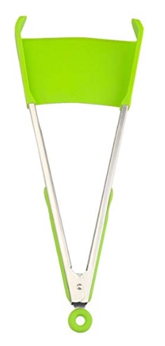 2 in 1 Küchenzange mit flexiblem Pfannenwender