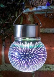 Solar Hängelampe mit Lichteffekt