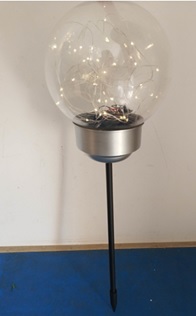 Solarlampe mit Glaskugel