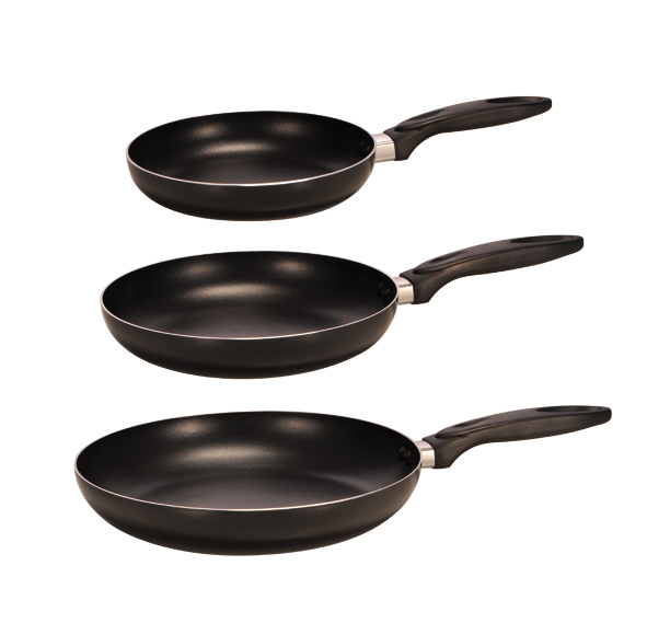 Aluminium-Pfannen Set induktionsgeeignet