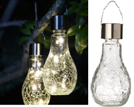 Glühlampe mit Crackle Optik