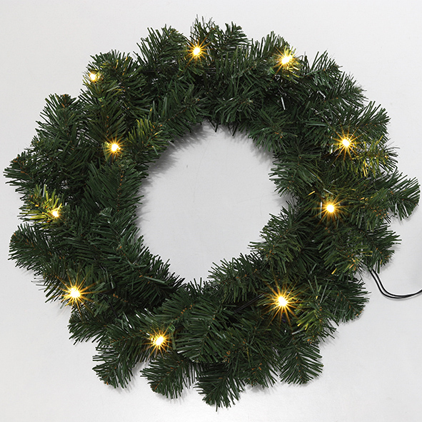 Weihnachtskranz mit LED