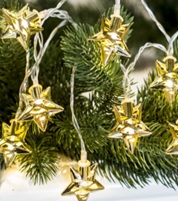 LED goldene Sterne Lichterkette