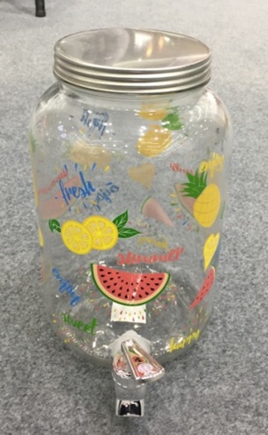 Glas Getränkespender 4L