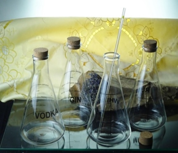 Spirituosen Glaskolben 1000ml