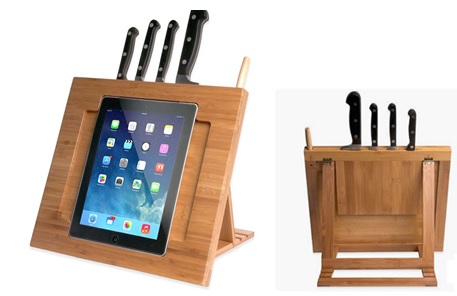 Bambus Tablet-Halter / Messerhalter