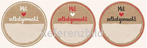 50 Sticker auf Rolle zur Beschriftung