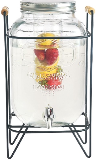 Getränkespender aus Glas 8L