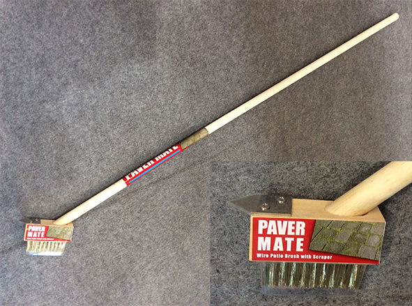 Fugenkratzbürste mit Stiel