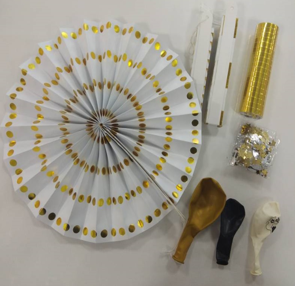 Partydekorationsset 24-teilig Silvester