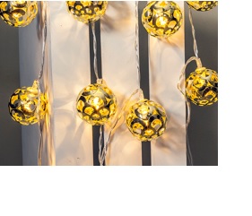 Lichterkette mit 10 LED's 135 cm