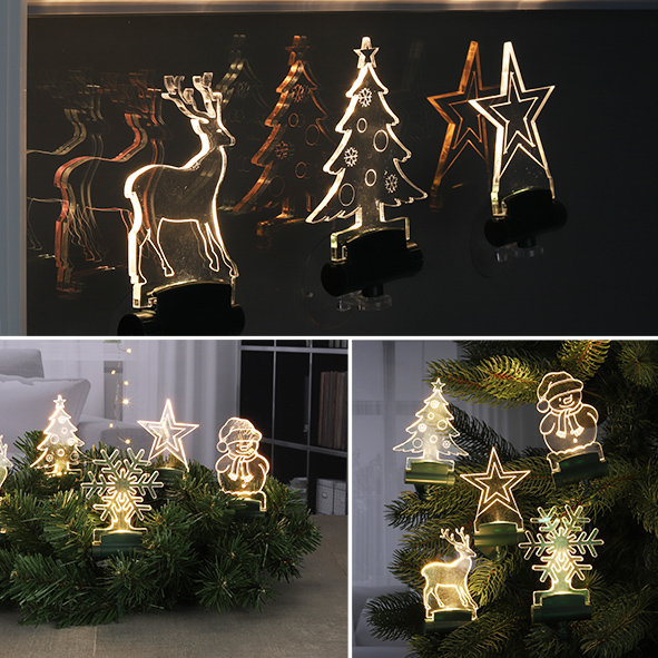 Acryl LED Fensterdekoration 11 cm