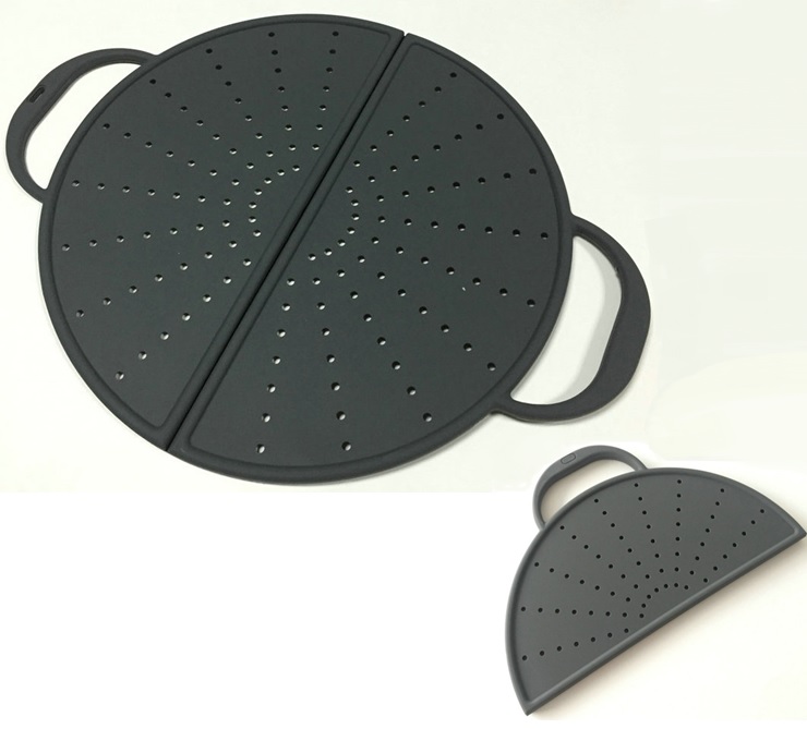3 in 1 Pfannenspritzschutz aus Silikon
