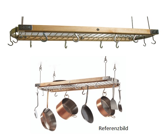 Decken-Hängeregal für Töpfe und Pfannen