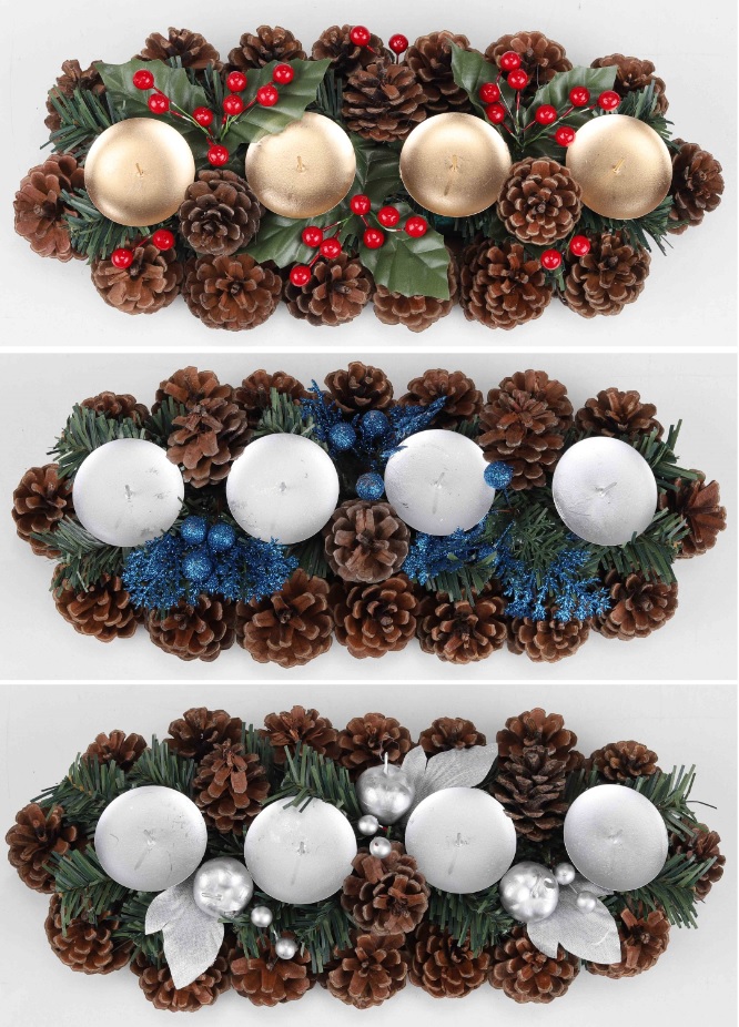 Adventsgesteck ca. 35 x 15 x 10 cm