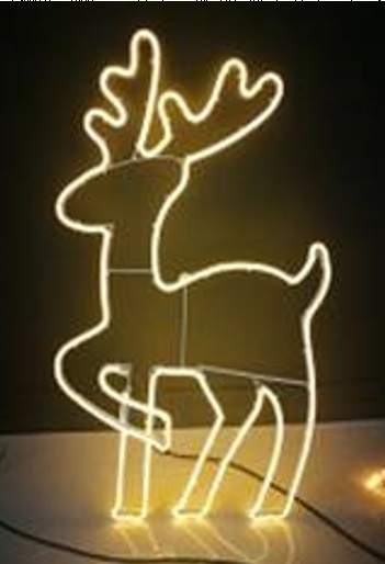 LED Hirsch ca. 85 x 50 cm