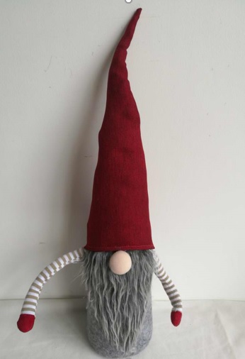Weihnachtswichtel mit Armen rot