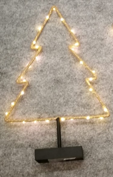 LED Metall Weihnachtsbaum mit Seil