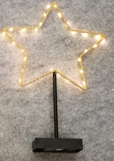 LED Metall Stern mit Seil