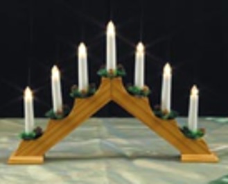 Lichterbogen mit 7 LED - Kerzen