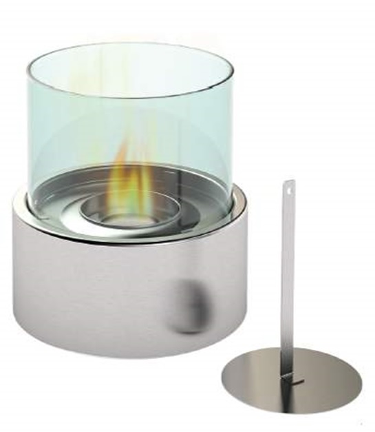 Bio-Ethanol Tischkamin, rund