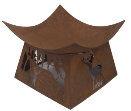 Feuerschale in Rostoptik