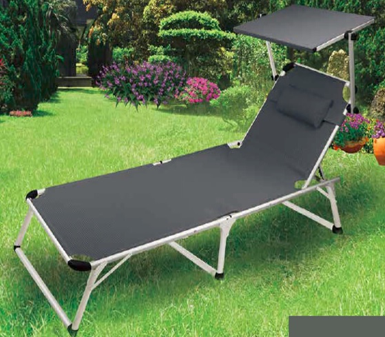 Sonnliege mit Sonnendach mit TÜV-GS