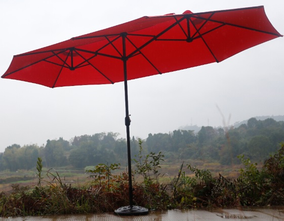 Landhaus-Schirm oval mit TÜV-GS