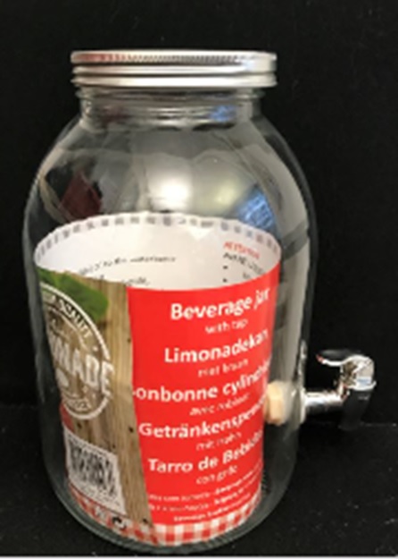 Getränkespender aus Glas 5L