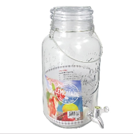 Getränkespender aus Glas 4 L