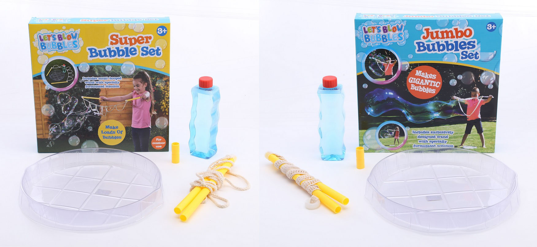 Riesen-Seifenblasen Set